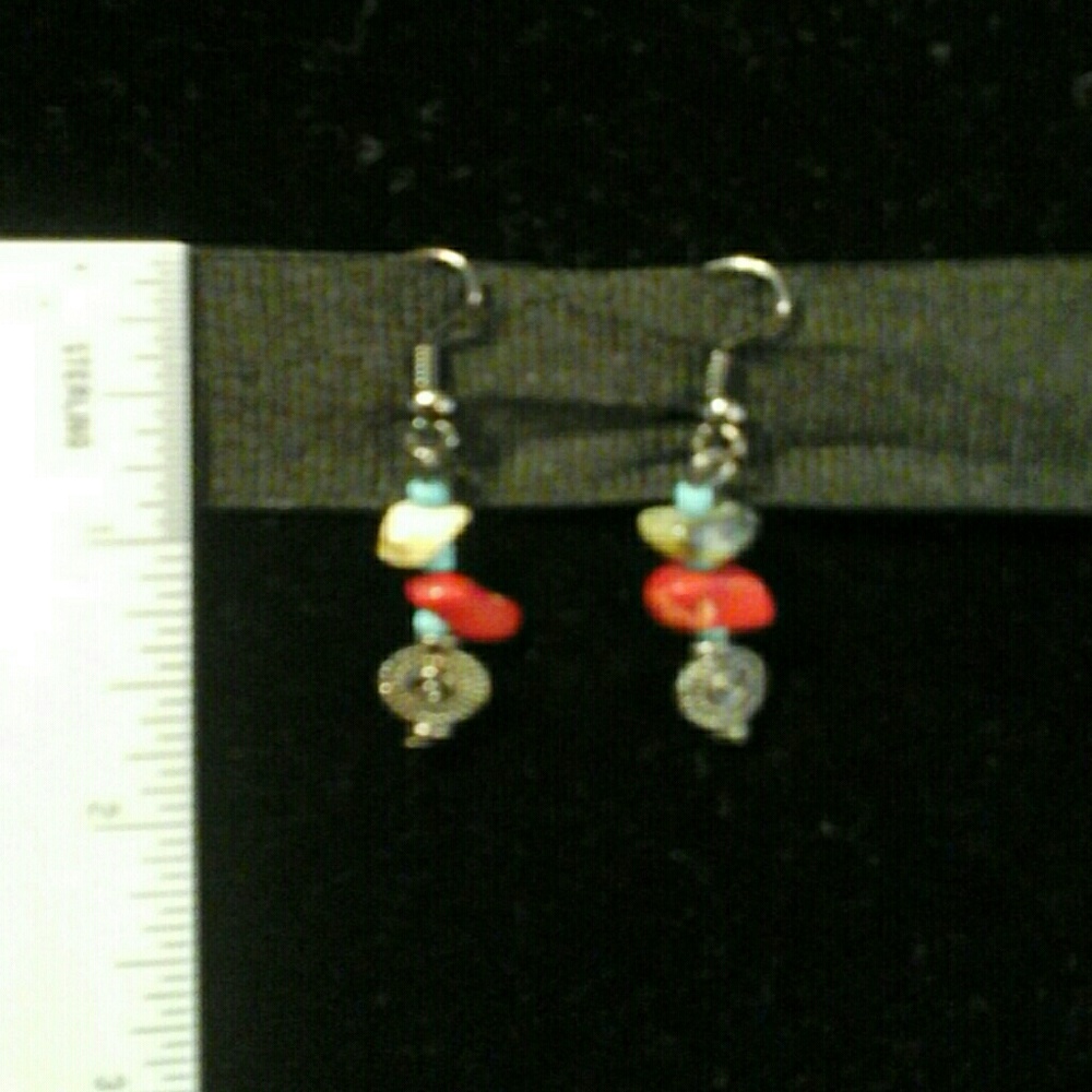 🔴 5/$15 Boho Natural Stone Dangle Earrings